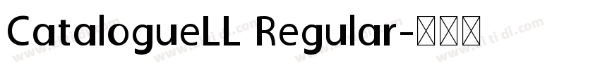 CatalogueLL Regular字体转换